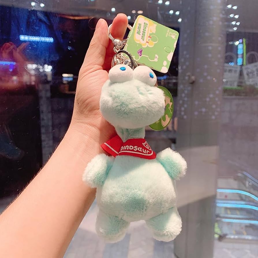 Amazon.co.jp: ぬいぐるみの大きな目の恐竜人形キーホルダー